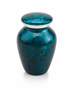 Tidal Teal Keepsake Memorial Urn