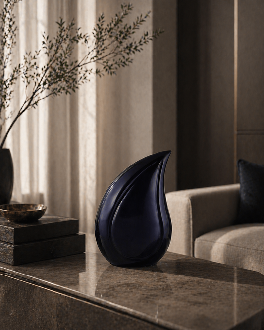 Nero Tide Teardrop Urn
