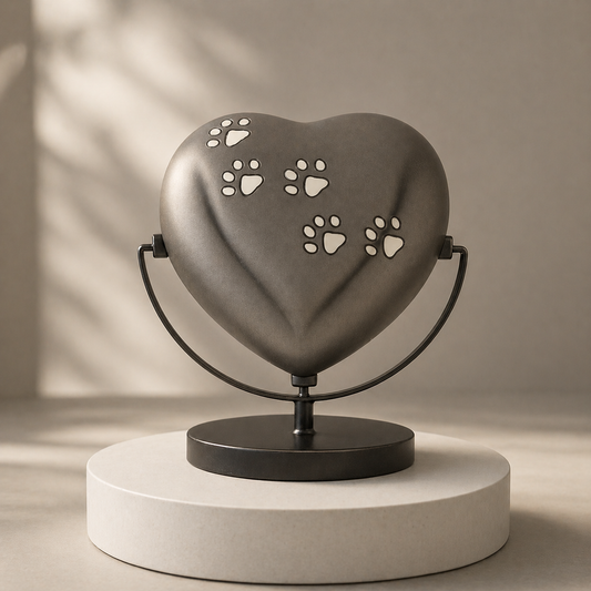 Ashen Paws Heart Urn