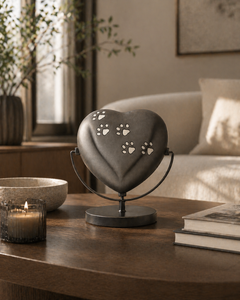 Ashen Paws Heart Urn
