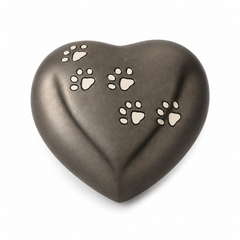 Ashen Paws Heart Urn