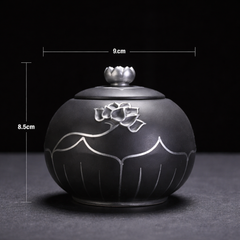 Elegant Lotus Keepsake Urn