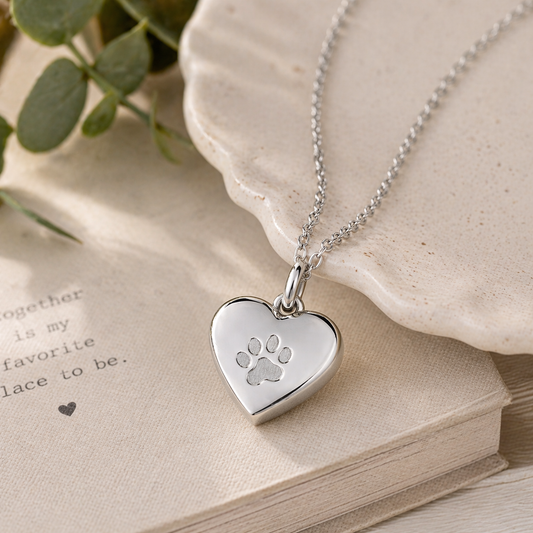 Heart Shaped Keepsake Necklace for Pets