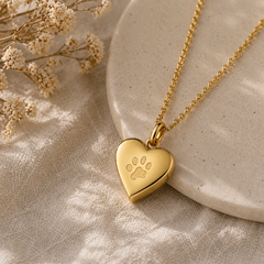Heart Shaped Keepsake Necklace for Pets