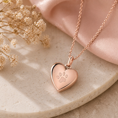 Heart Shaped Keepsake Necklace for Pets