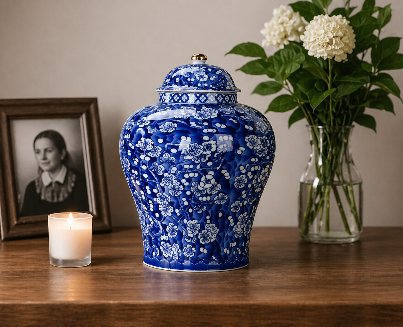 Decorative Floral Urn