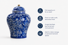 Decorative Floral Urn