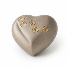 Ember Paws Heart Pet Memorial Urn