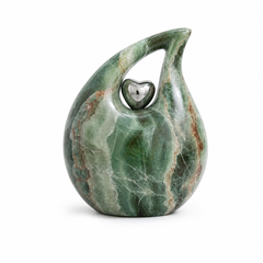 Emerald Teardrop Memorial Urn