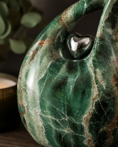 Emerald Teardrop Memorial Urn