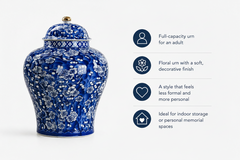 Floral Design Memorial Urn