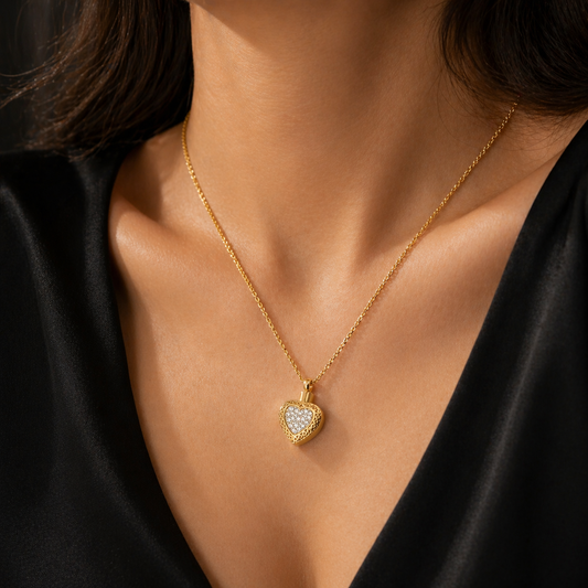 Heart Keepsake Memorial Necklace