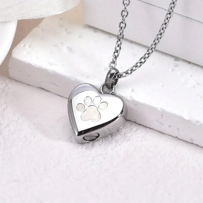 Heart Pet Keepsake Memorial Necklace