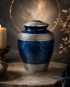 Nocturne Blue Memorial Urn
