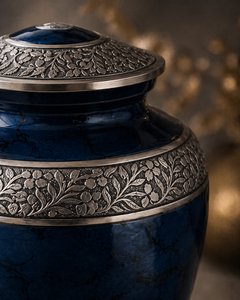 Nocturne Blue Memorial Urn
