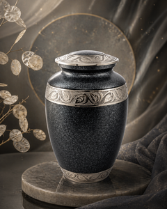 Obsidian Crest Memorial Urn