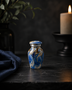 Ocean Swirl Keepsake Memorial Urn