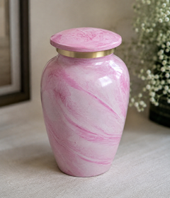 Rose Swirl Keepsake Memorial Urn