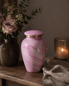 Rose Swirl Keepsake Memorial Urn