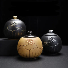 Elegant Lotus Keepsake Urn