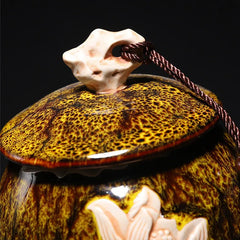 Lotus Engraved Keepsake Urn