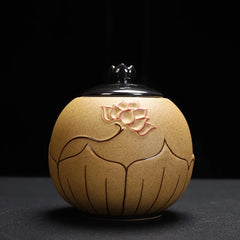 Elegant Lotus Keepsake Urn