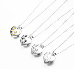 Vacuum Plated Heart Necklace for Pets