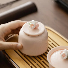 Pink Glaze Keepsake Urn