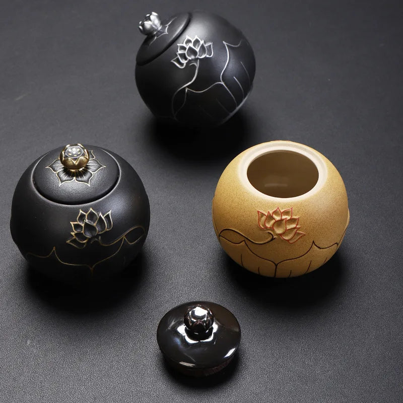 Elegant Lotus Keepsake Urn