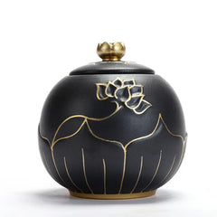 Elegant Lotus Keepsake Urn