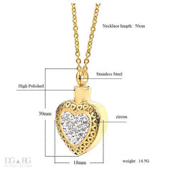 Heart Shaped Keepsake Necklace