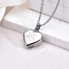 Heart Shaped Keepsake Necklace for Pets