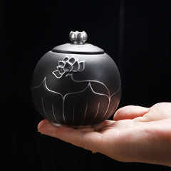 Elegant Lotus Keepsake Urn