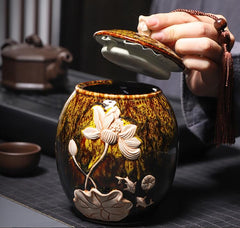 Lotus Engraved Keepsake Urn