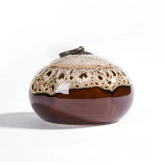 Handcrafted Frost Glaze Keepsake Urn