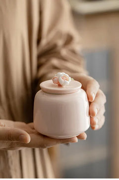 Pink Glaze Keepsake Urn