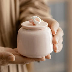 Pink Glaze Keepsake Urn