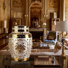 Ornate Floral Keepsake Urn