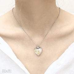 Vacuum Plated Heart Necklace for Pets