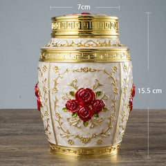Ornate Floral Keepsake Urn