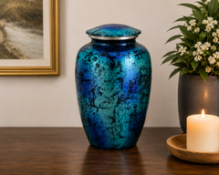 Tempest Blue Memorial Urn