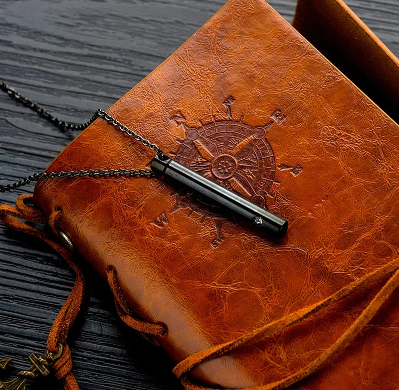 Titanium Steel Keepsake Memorial Necklace