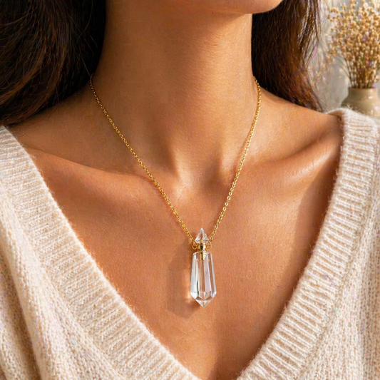 Ashes Jewellery NZ "Natural Stone Keepsake" memorial necklace for ashes in natural stone finish