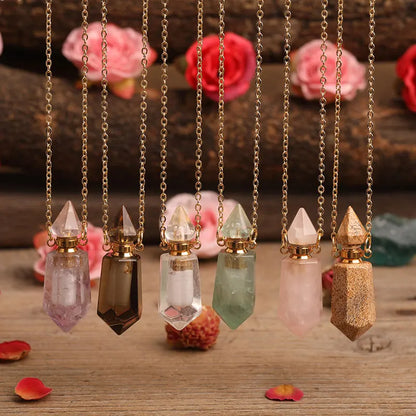 Natural Stone Keepsake Memorial Necklace
