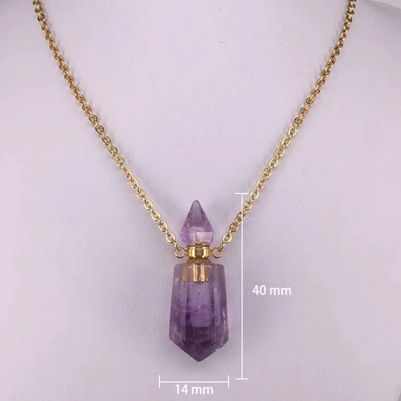 Natural Stone Keepsake Memorial Necklace