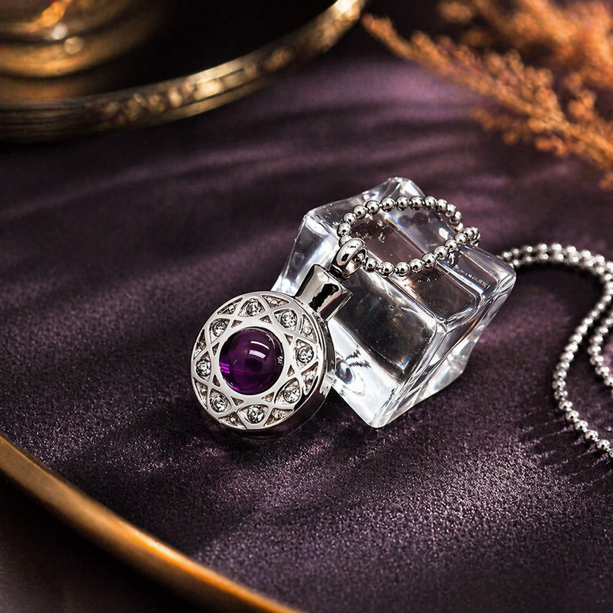 Opal-Inspired Keepsake Memorial Necklace