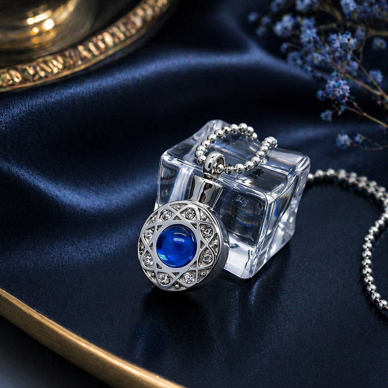 Opal-Inspired Keepsake Memorial Necklace
