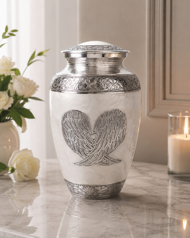 Why Choose the Silver Angel Wings Memorial Urn?